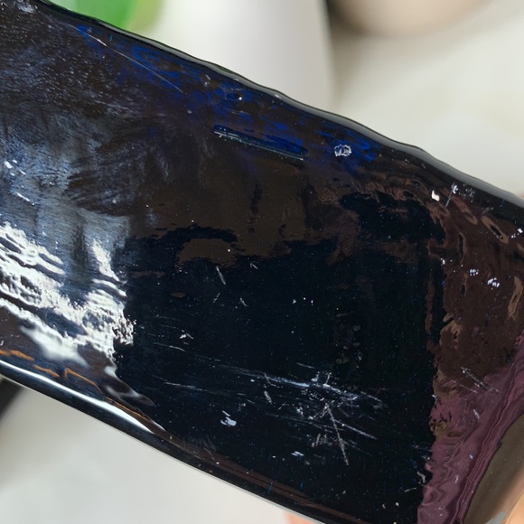 VTG HTF BLENKO peacock blue glass Owl bookend / paperweight Joel Myers Milton. - Picture 10 of 10